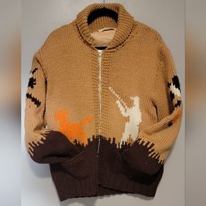 Vintage Pheasant Hunting Cowichan Sweater